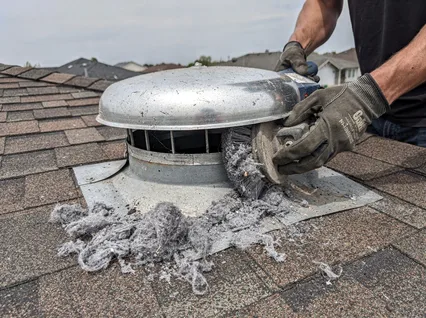 Cleaning Dryer Vent On Roof in El Segundo