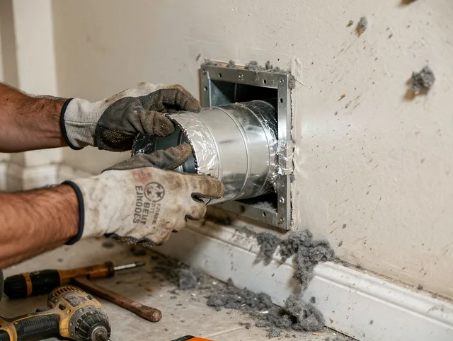 Professional dryer vent repair and installation by El Segundo Dryer Vent Cleaning in El Segundo